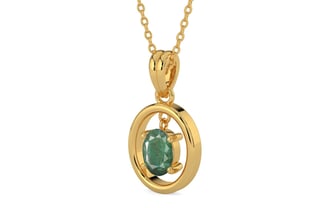 Gold Emerald Pendant Fine Quality (P2)