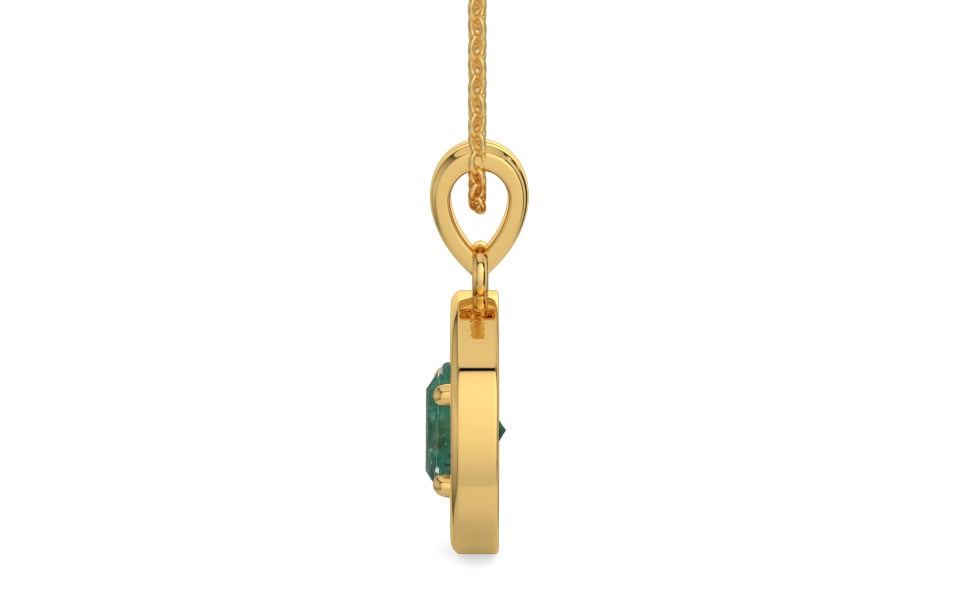 Gold Emerald Pendant Fine Quality (P2)