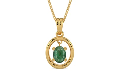Gold Emerald Pendant Fine Quality (P2)