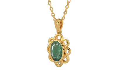Gold Emerald Pendant Fine Quality (P3)