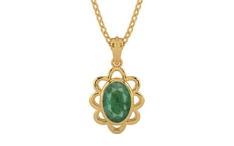 Gold Emerald Pendant Fine Quality (P3)