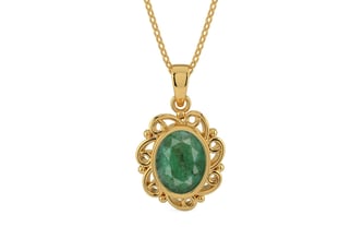 Gold Emerald Pendant Fine Quality (P5)