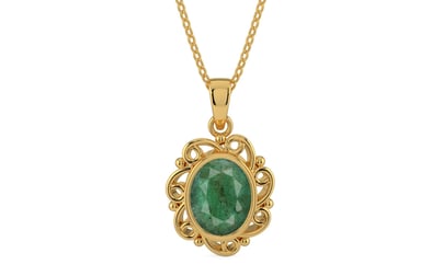 Gold Emerald Pendant Fine Quality (P5)