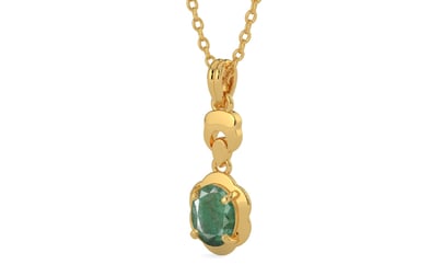 Gold Emerald Pendant Fine Quality (P6)
