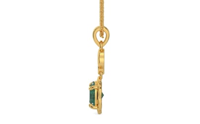 Gold Emerald Pendant Fine Quality (P6)