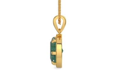 Gold Emerald Pendant Fine Quality (P8)