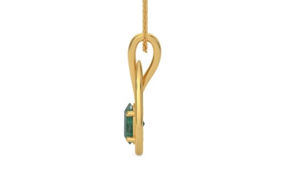 Gold Emerald Pendant Fine Quality (P9)