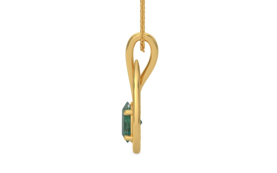 Gold Emerald Pendant Fine Quality (P9)