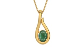 Gold Emerald Pendant Fine Quality (P9)