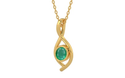 Gold Emerald Pendant Limited Quality (P1)