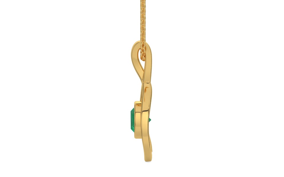 Gold Emerald Pendant Limited Quality (P1)