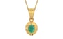 Gold Emerald Pendant Limited Quality (P11)