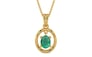 Gold Emerald Pendant Limited Quality (P2)