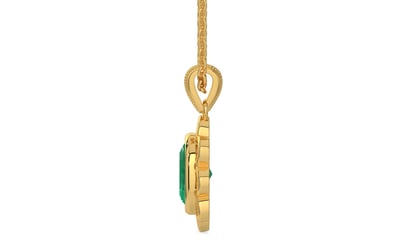 Gold Emerald Pendant Limited Quality (P3)