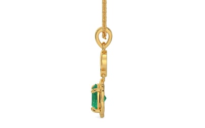 Gold Emerald Pendant Limited Quality (P6)