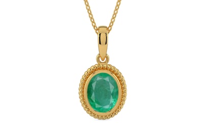 Gold Emerald Pendant Limited Quality (P7)