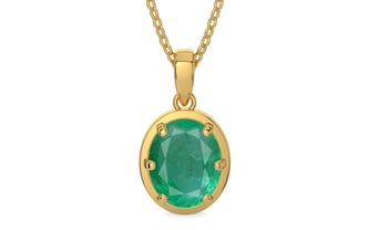 Gold Emerald Pendant Limited Quality (P8)