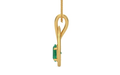 Gold Emerald Pendant Limited Quality (P9)