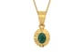 Gold Emerald Pendant Prime Quality (P11)