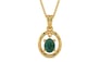 Gold Emerald Pendant Prime Quality (P2)