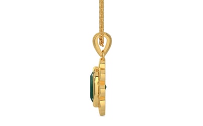 Gold Emerald Pendant Prime Quality (P3)