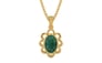 Gold Emerald Pendant Prime Quality (P3)