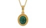 Gold Emerald Pendant Prime Quality (P7)