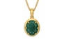 Gold Emerald Pendant Prime Quality (P8)