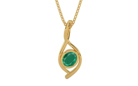 Gold Emerald Pendant Rare Quality (P1)