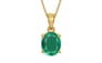 Gold Emerald Pendant Rare Quality (P10)