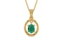 Gold Emerald Pendant Rare Quality (P2)