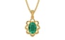 Gold Emerald Pendant Rare Quality (P3)