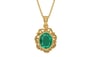 Gold Emerald Pendant Rare Quality (P5)