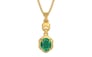 Gold Emerald Pendant Rare Quality (P6)