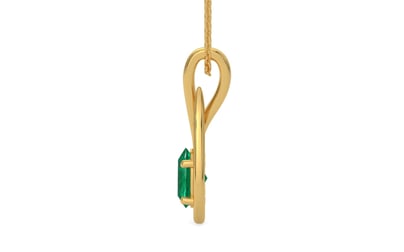 Gold Emerald Pendant Rare Quality (P9)