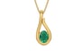 Gold Emerald Pendant Rare Quality (P9)