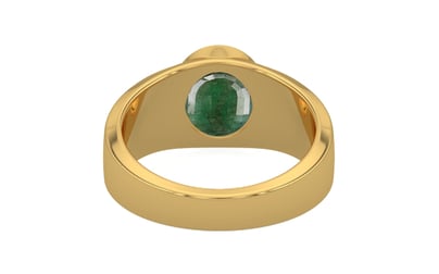 Gold Emerald Ring Fine Quality (R10)