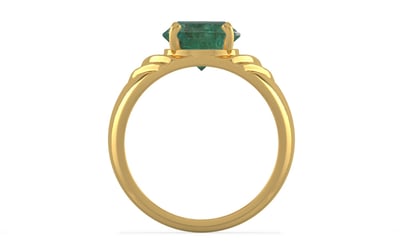 Gold Emerald Ring Fine Quality (R4)