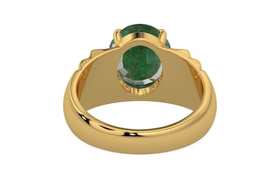 Gold Emerald Ring Fine Quality (R4)