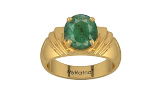 Gold Emerald Ring Fine Quality (R4)