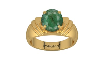 Gold Emerald Ring Fine Quality (R4)