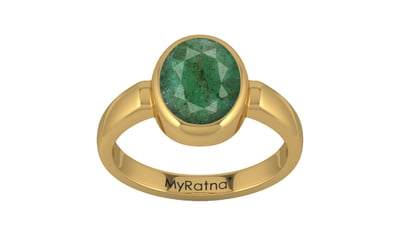 Gold Emerald Ring Fine Quality (R6)