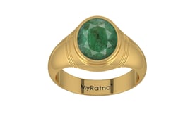 Gold Emerald Ring Fine Quality (R7)