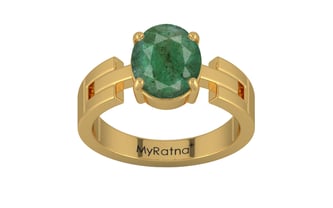 Gold Emerald Ring Fine Quality (R8)