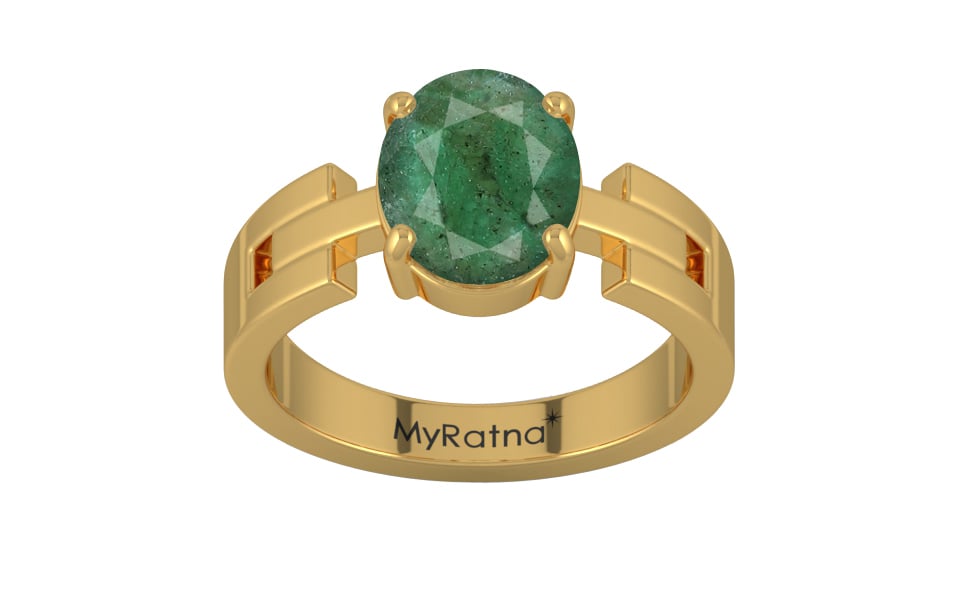 Gold Emerald Ring Fine Quality (R8)