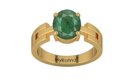 Gold Emerald Ring Fine Quality (R8)