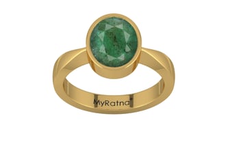 Gold Emerald Ring Fine Quality (R9)