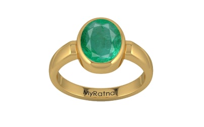 Gold Emerald Ring Limited Quality (R6)