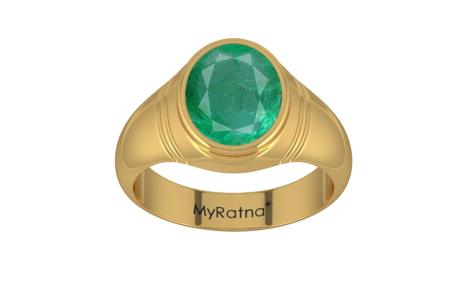 Gold Emerald Ring Limited Quality (R7)
