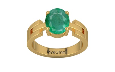 Gold Emerald Ring Limited Quality (R8)